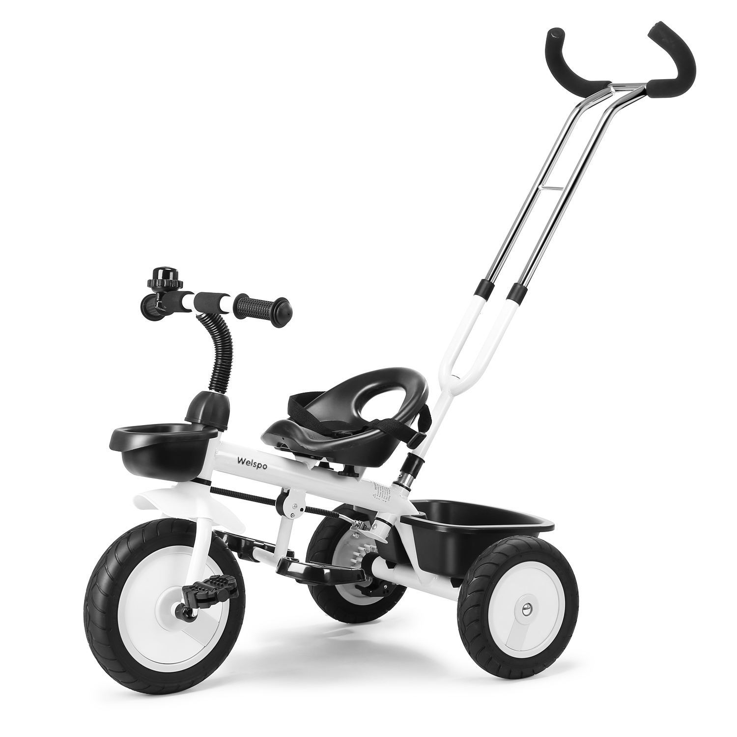 Welspo 3 in-1 Kids Tricycles, Easy Steer Toddler Tricycle for 1-5