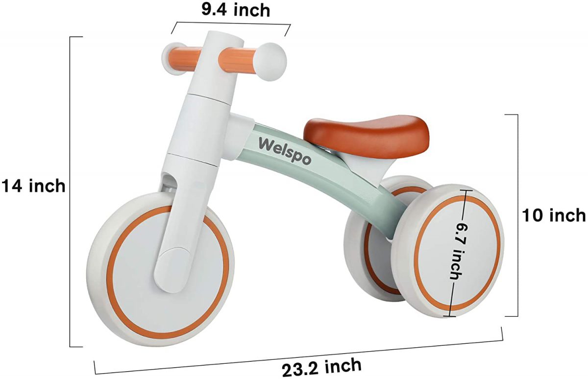 Welspo Kids Balance Bikes for 1 Year Old Boys Girls 1236 Months Cute Toddler First Bicycle